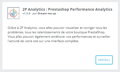 Installation du module 2P Analytics sur PrestaShop 17