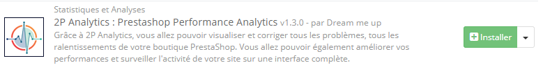 Installation du module 2P Analytics sur PrestaShop 1.6